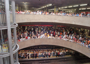 Estação do Metrô Sé no Centro