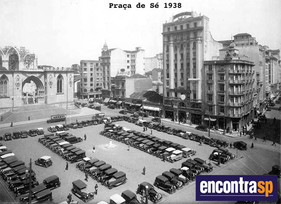 Praça da Sé em 1938