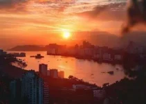 pôr do sol em São Paulo