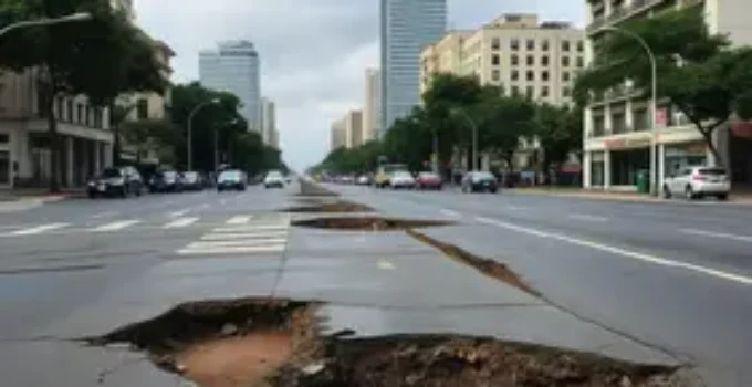 afundamento de via