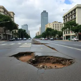 afundamento de via