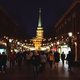 caminhada noturna