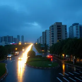 chuva e vento forte