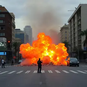 explosão misteriosa