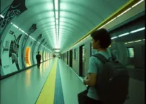 exposição no metrô