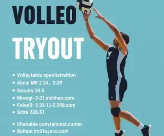 inscrições abertas para peneira de voleibol masculino