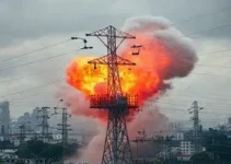 explosão em subestação de energia