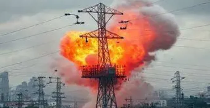explosão em subestação de energia
