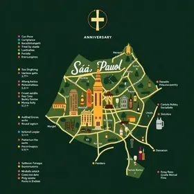 mapa de bares do centro de São Paulo
