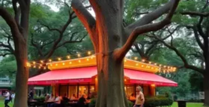 restaurante no Parque Trianon