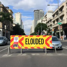 interdição rua Paula Sousa
