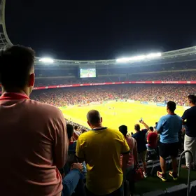 torcedores se reúnem