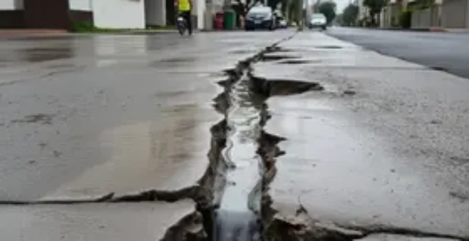 vazamento de água
