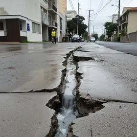 vazamento de água